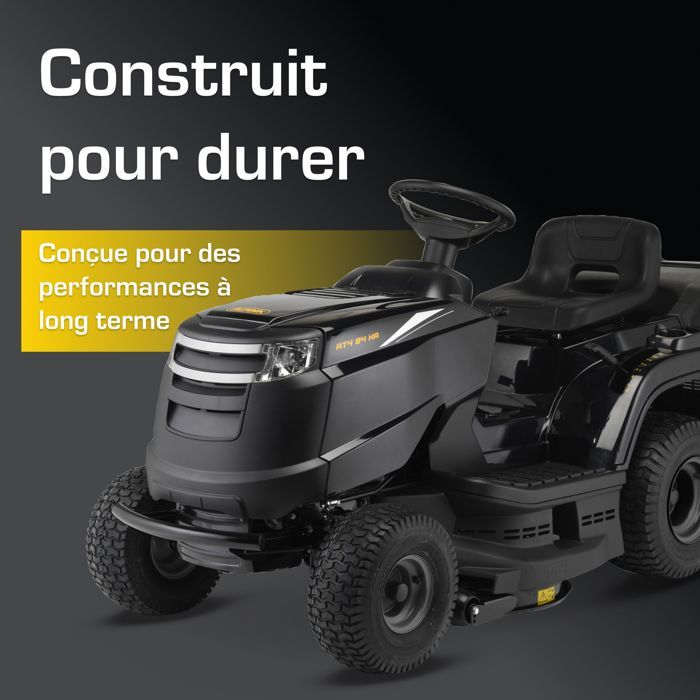 Tractor de jardín – Alpina – AT4 84 HA – 6,3 kW, ancho de corte de 84 cm, recogedor de hierba de 200 L, transmisión hidrostática, hasta 3000 m²