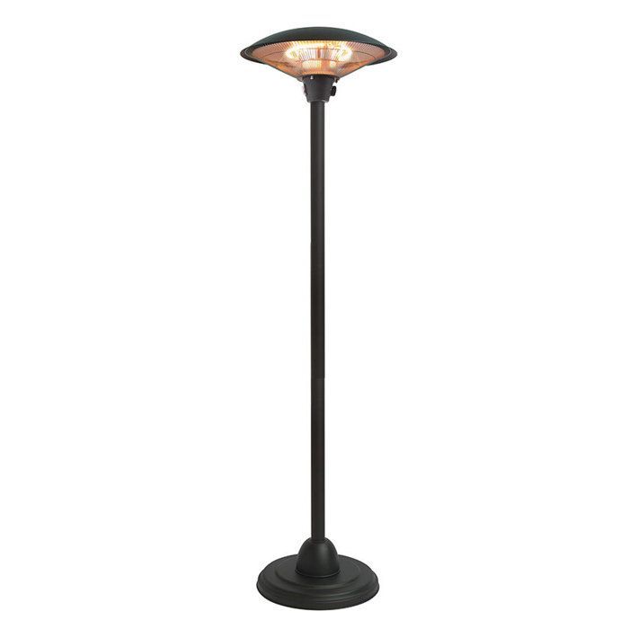 Milan Black Electric Patio Heater - FAVEX - 2100W - Outdoor - Economical - Durable