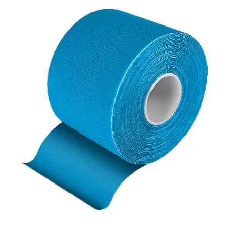 FARMACARE Bande de kinésiologie élastique auto-adhésive bleue 5x5 cm