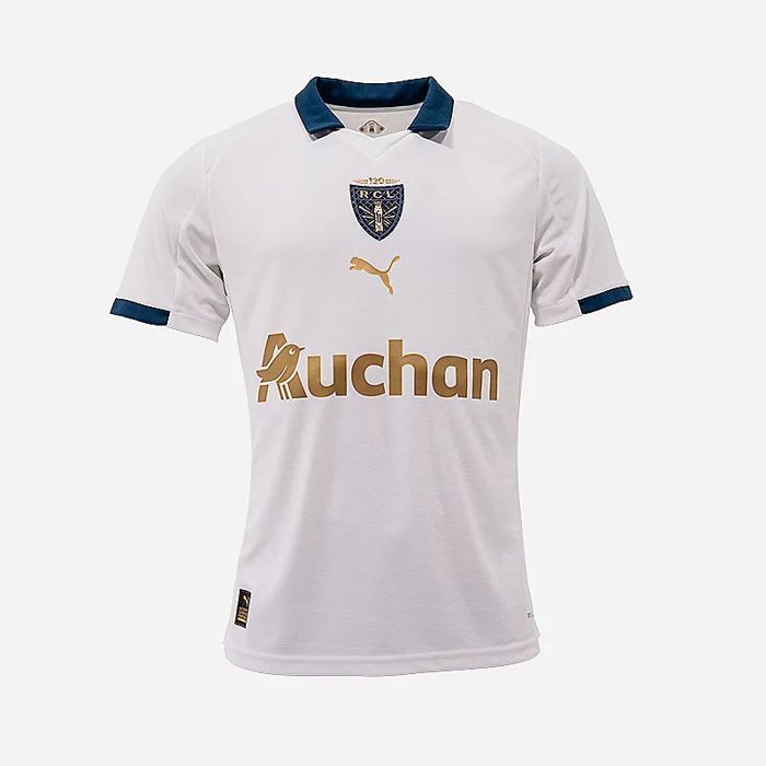 Maglia da portiere RC Lens Sainte-Barbe da uomo 2025/26 bianca - - Bianca