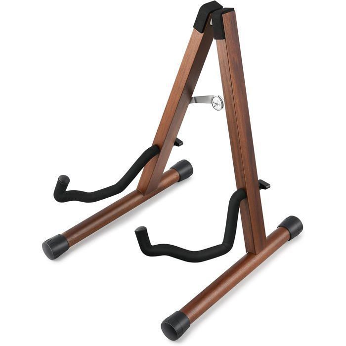 Guitar Stand - NETBOAT - A-frame - Acacia Wood - Foldable - Universal