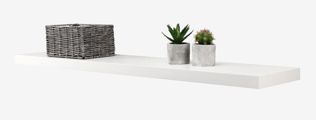 Závesná polica ABILD 120x24 biela