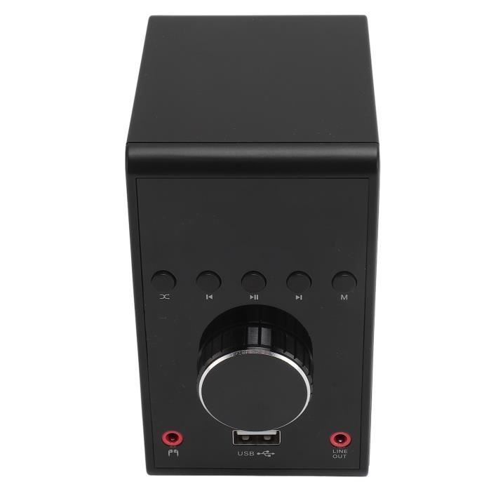 Amplificador Bluetooth - VVIKIZY - 200W - Sonido estéreo HiFi - Bluetooth 5.0 - Negro compacto