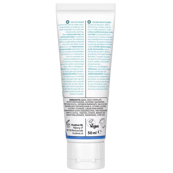 Kruidvat Derma Clear salicilna dnevna in nočna krema<br>50ml - Nečista koža