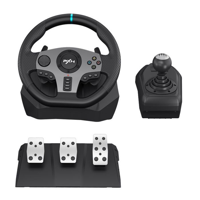 Racing Wheel - RNCYN - RNCYN V9 - 900 degrees - 270 degrees - PC and PS4 - Anti-slip material