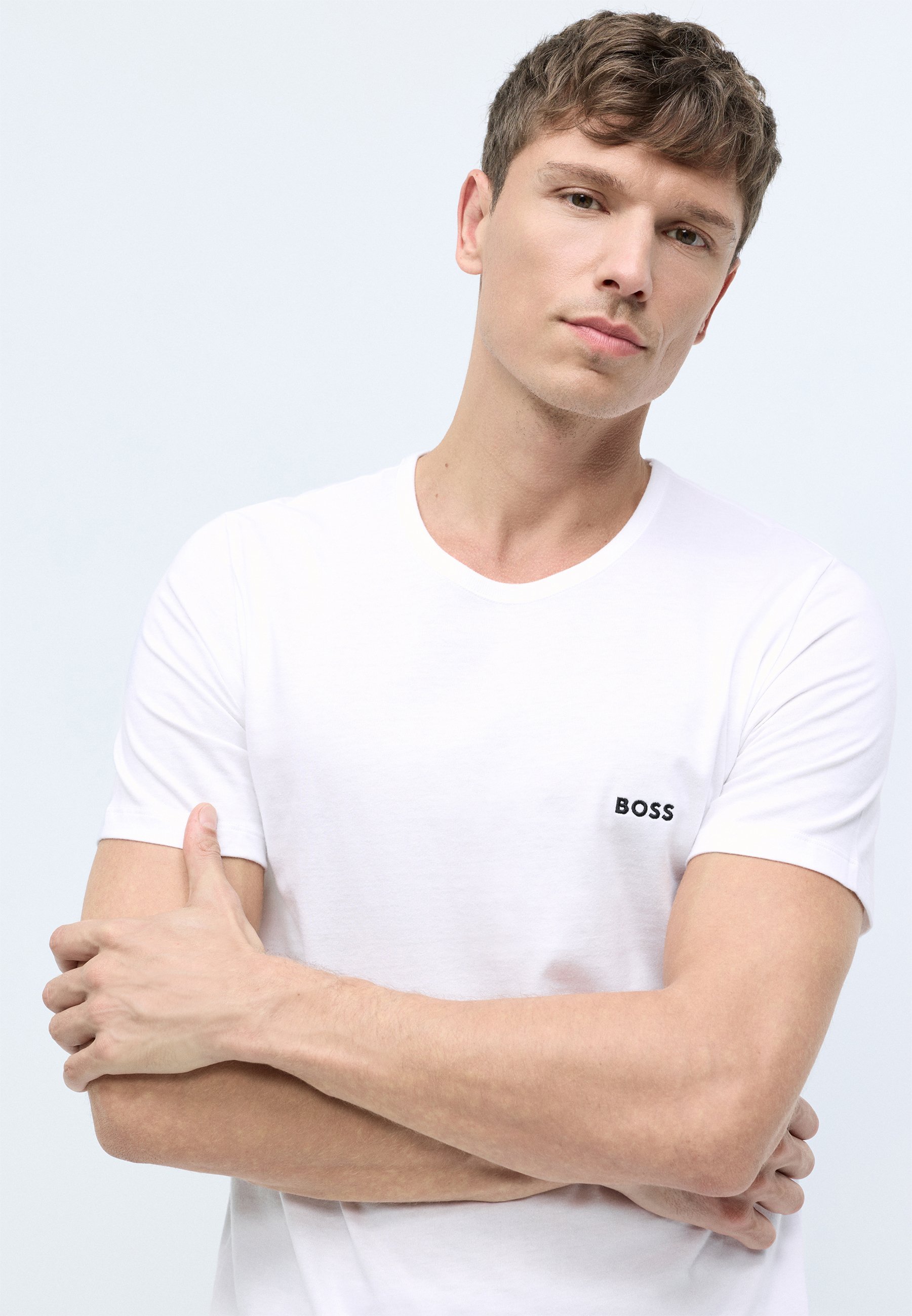 BOSS CLASSIC 3-PACK - Pyjamatop - zwart/wit/grijs