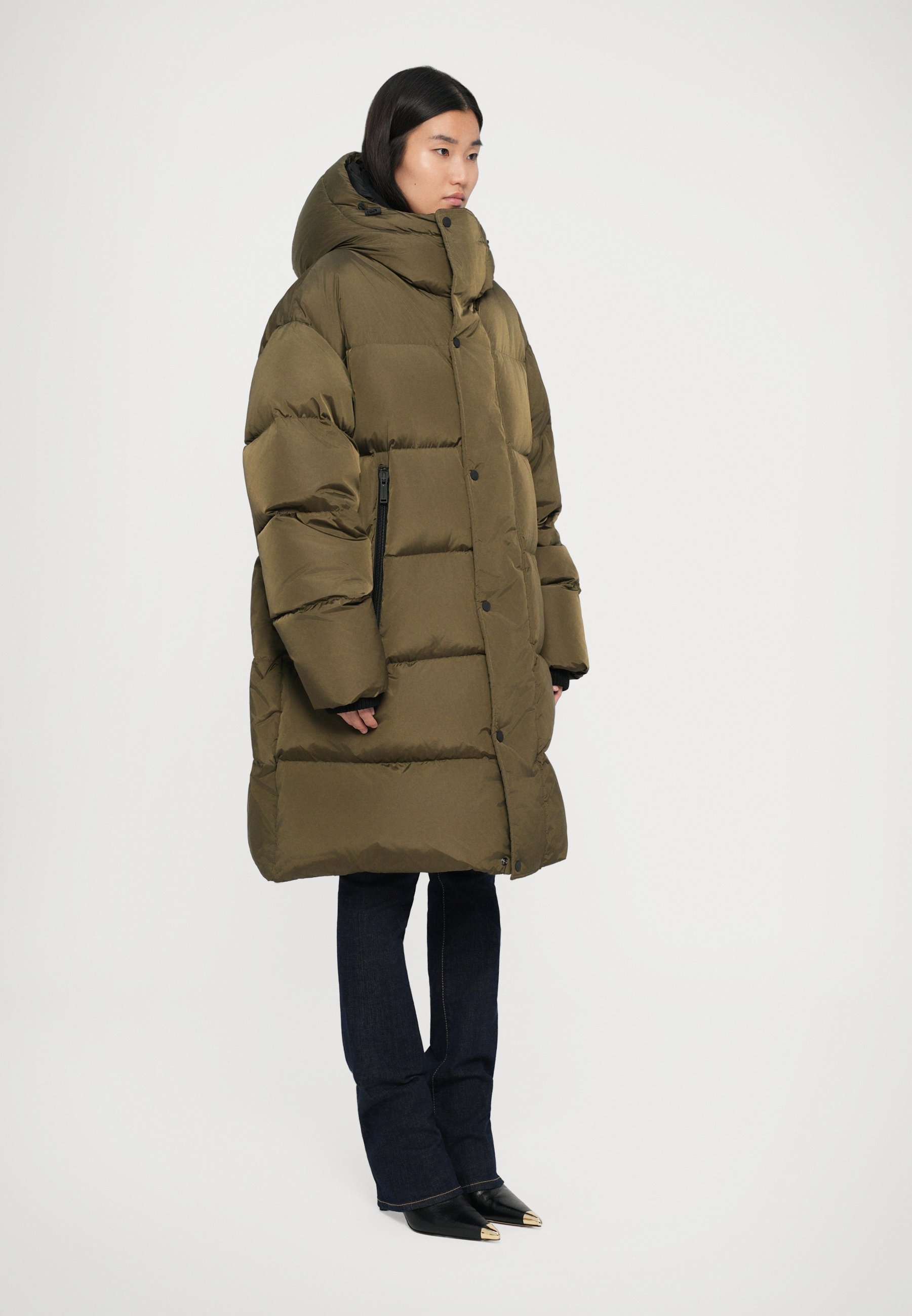 Dsquared2 COAT - Donsjas - militair groen