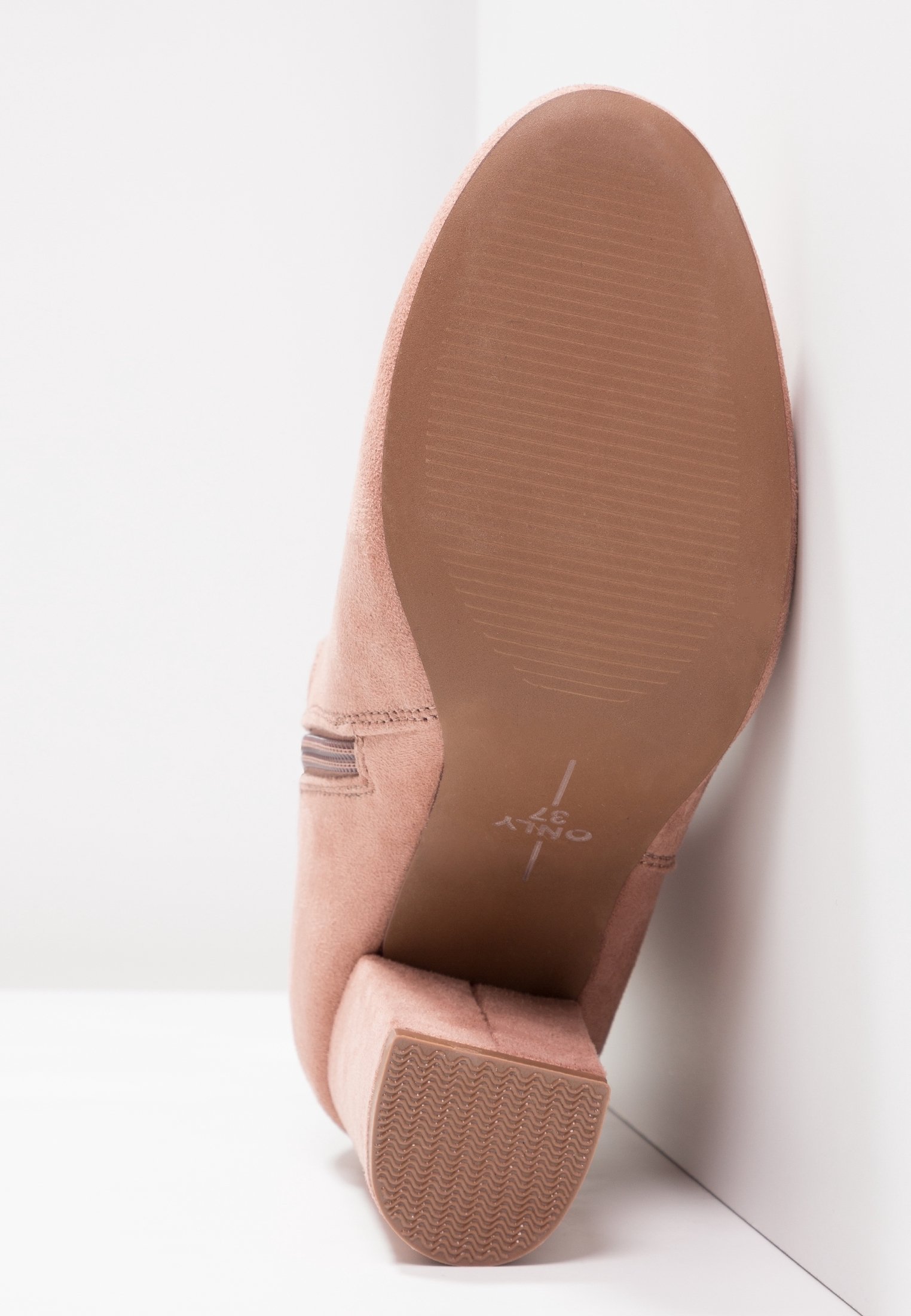 ONLY SHOES Enkellaarsjes met hoge hakken - lichtroze