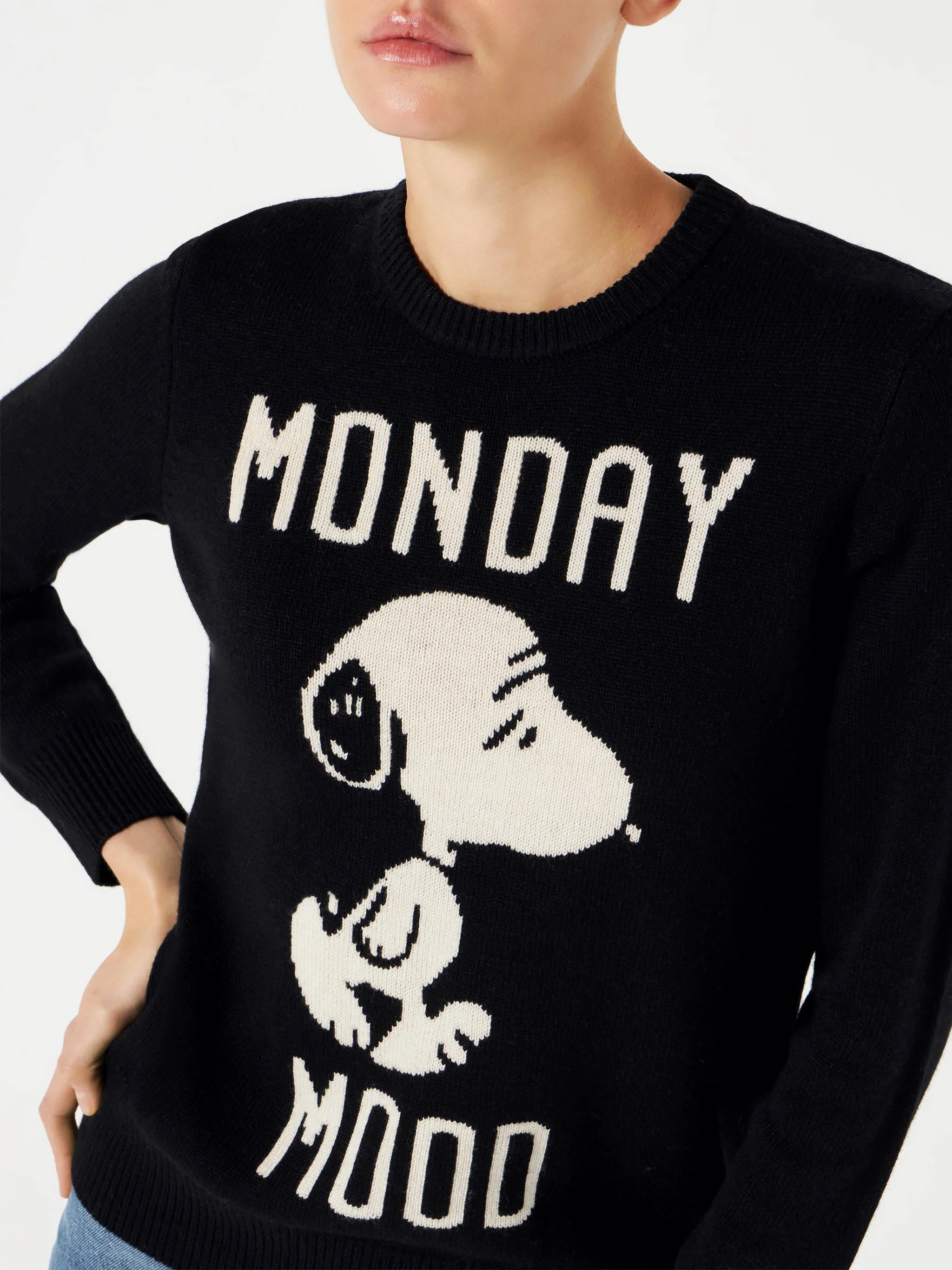 Maglione da donna con stampa Monday Mood Snoopy | SNOOPY - EDIZIONE SP
