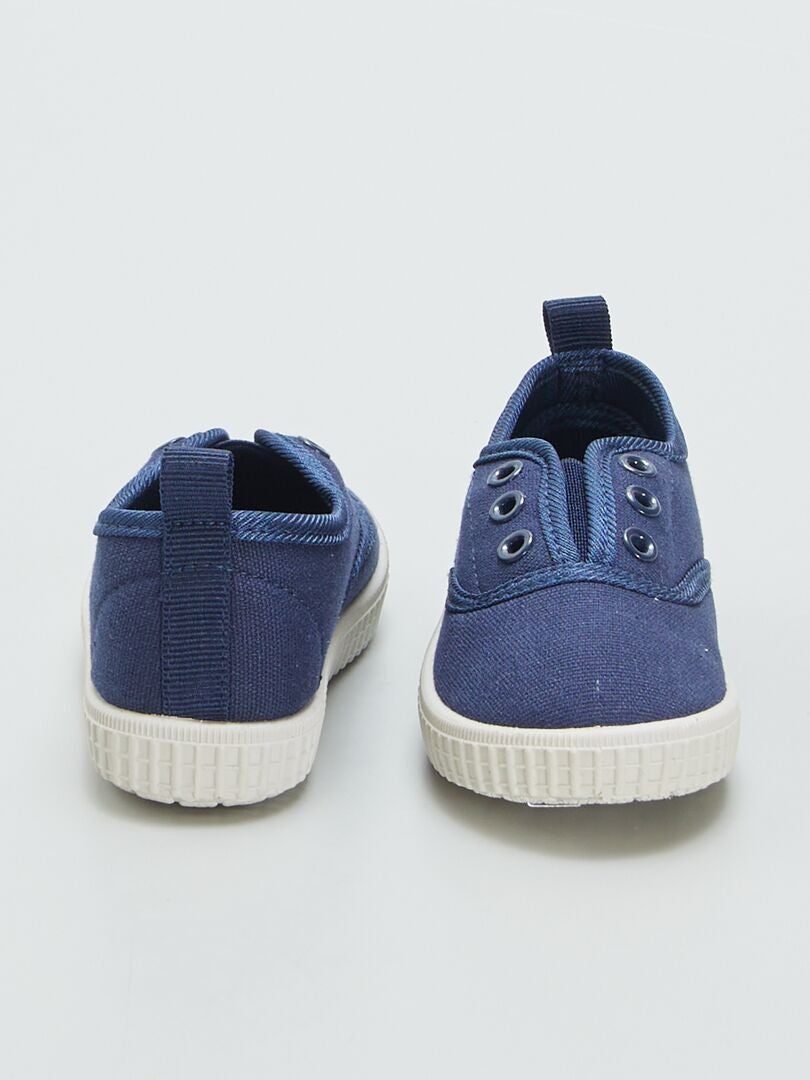 Canvas sneakers - BLAUW
