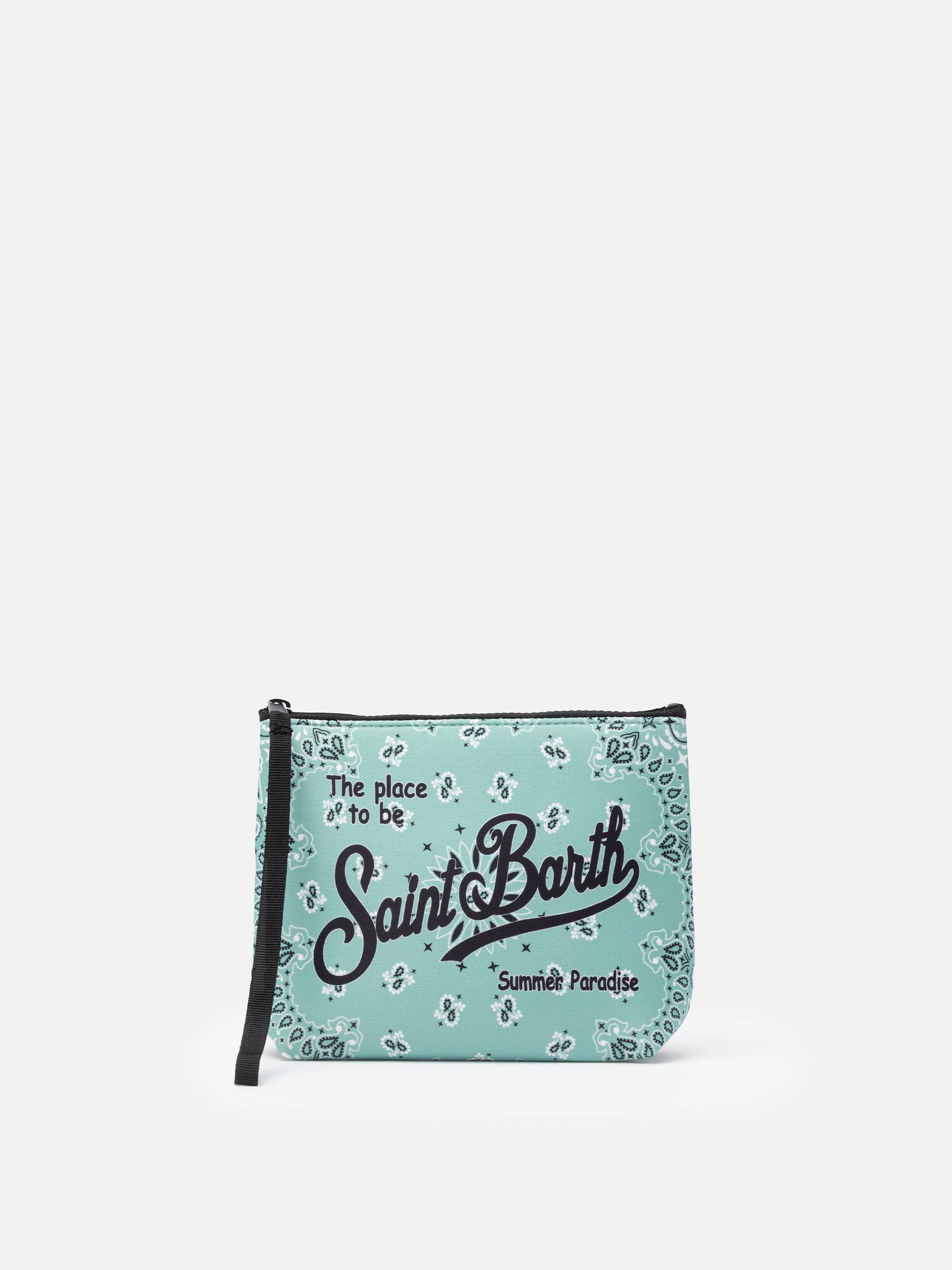Aline scuba clutch tas met bandana-print