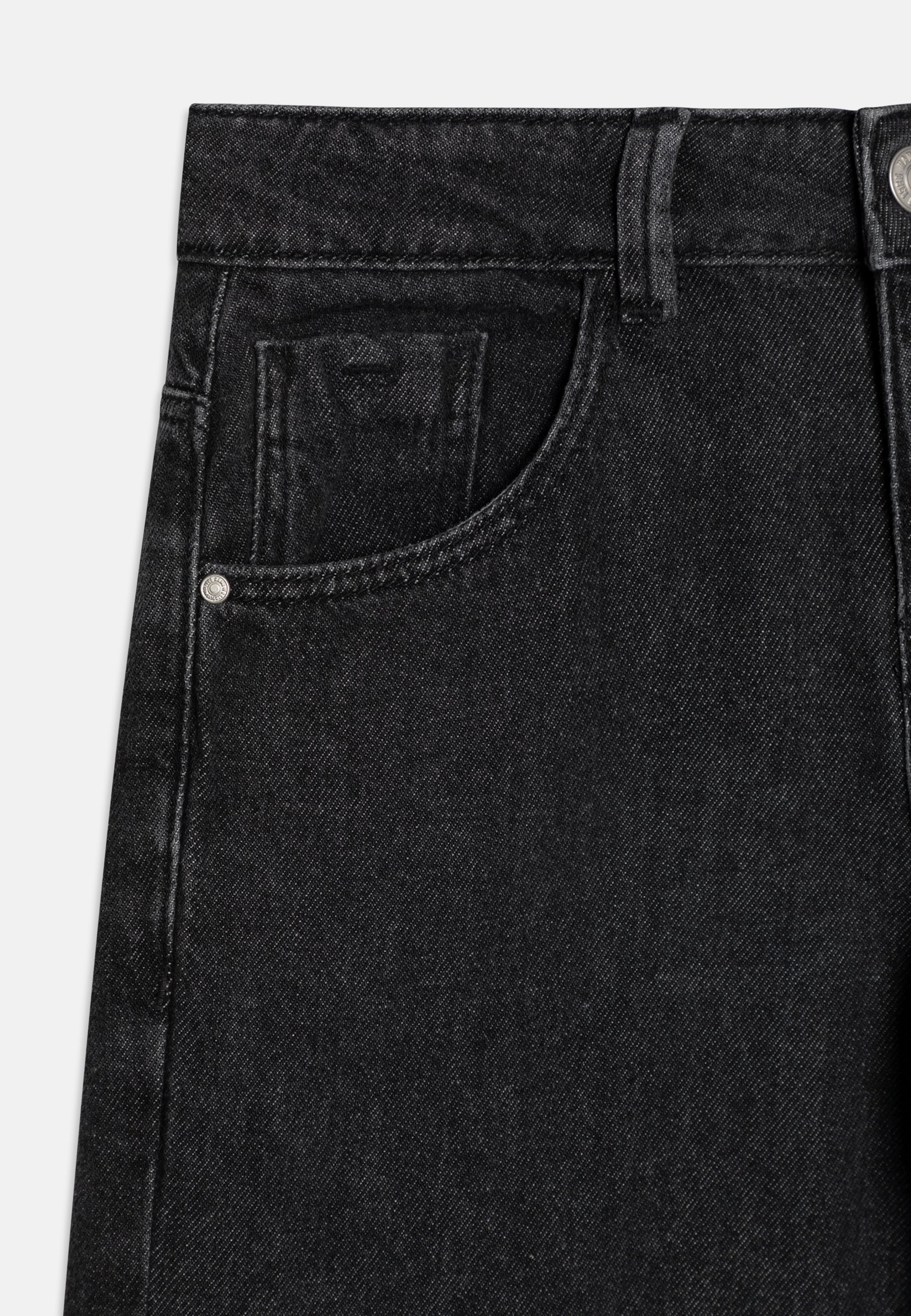 Naam: NKFROSE WIDE - Relaxed fit jeans - donkergrijze denim
