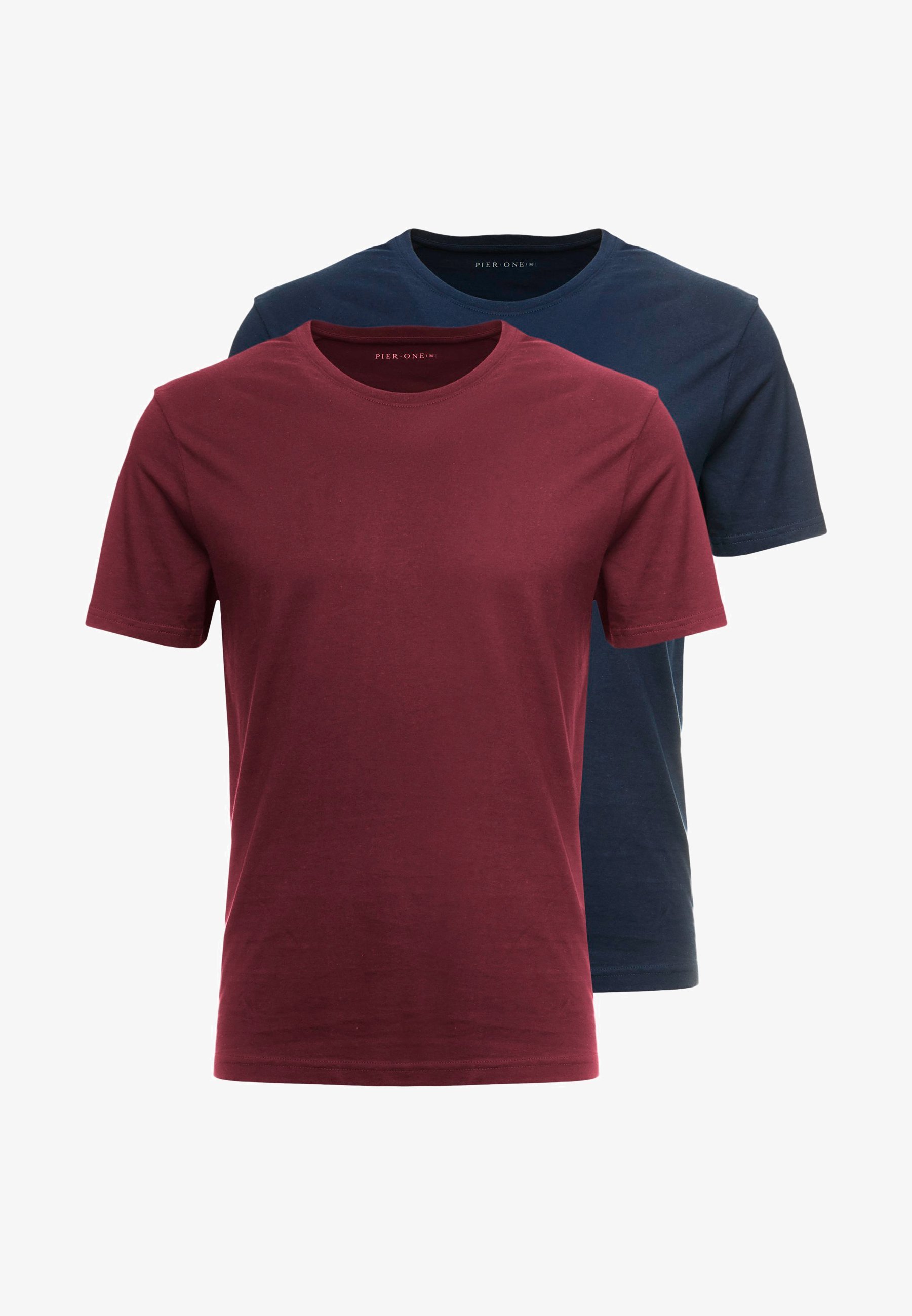 Confezione da 2 t-shirt basic Pier One - bordeaux