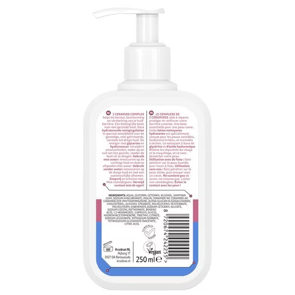 Hydratačný čistiaci krém Kruidvat Derma<br>250ml