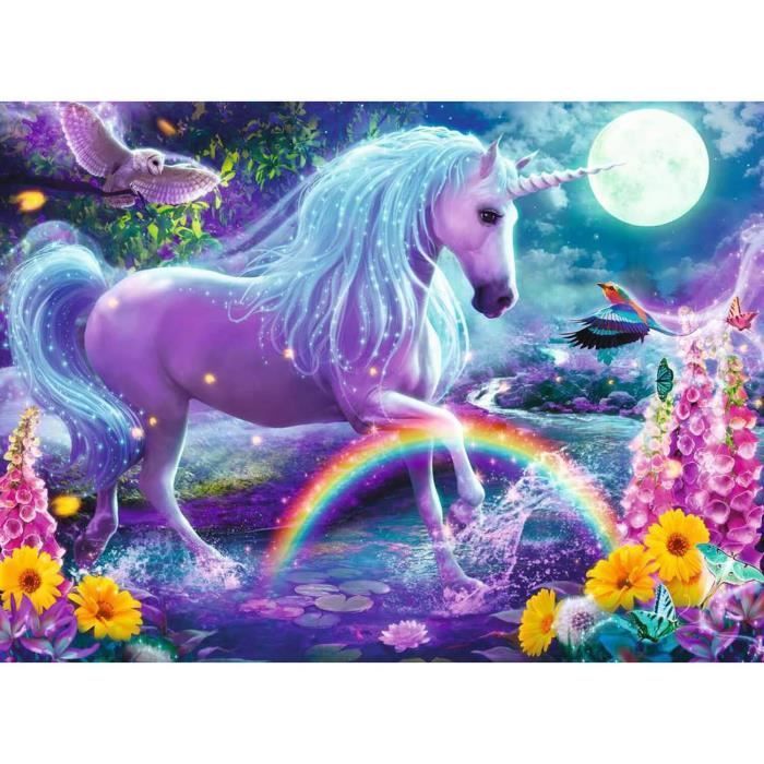 Rompecabezas infantil XXL de 100 piezas - Unicornio Brillante - Ravensburger