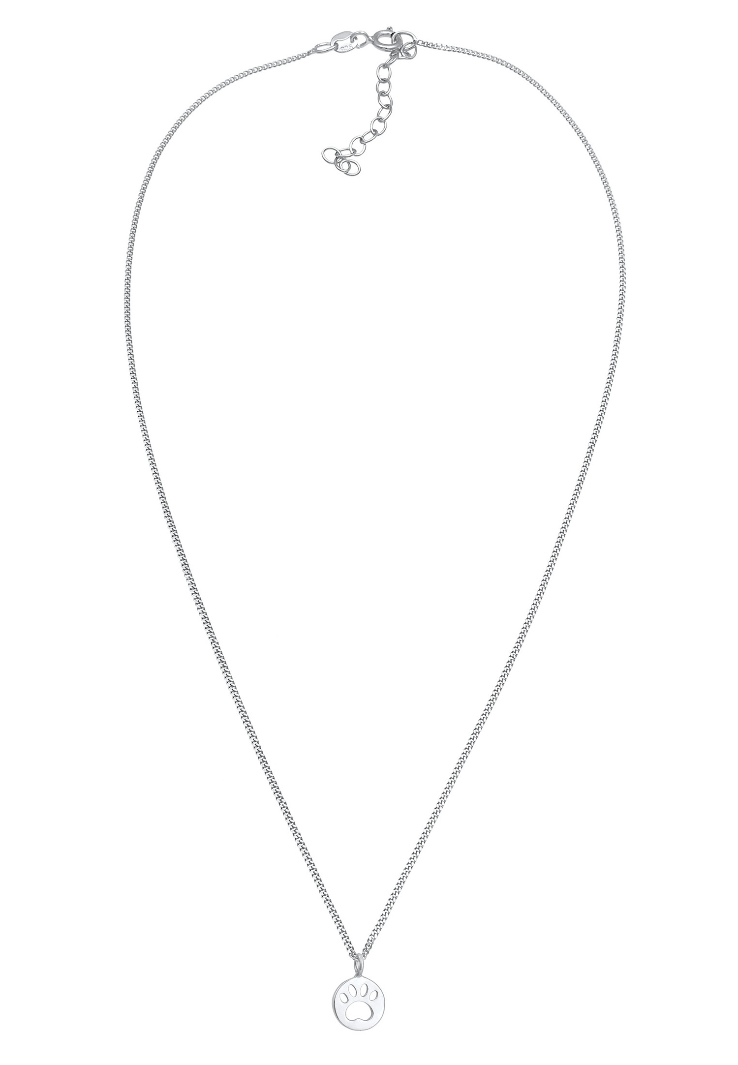 Elli Pendentif Pattes d'enfants Chat Chien Assiette ludique en argent sterling 925