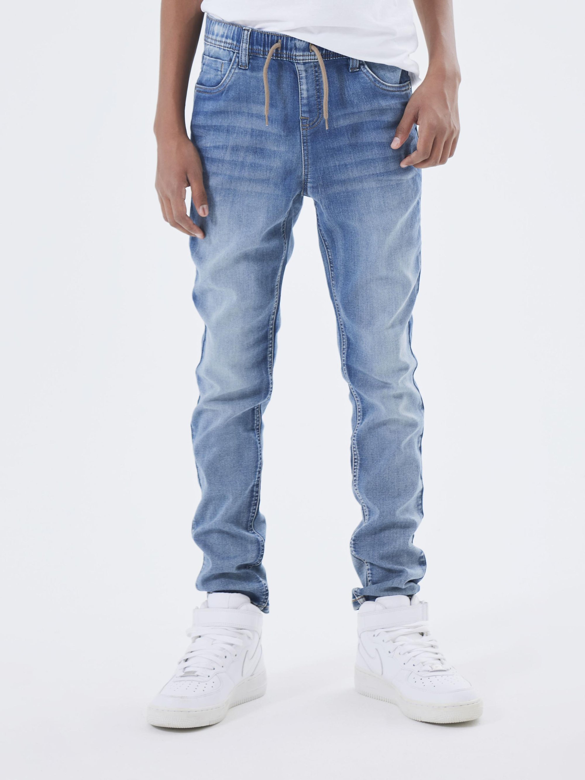 Name it NKMROBIN - Traperice ravnog kroja - svijetloplavi traper