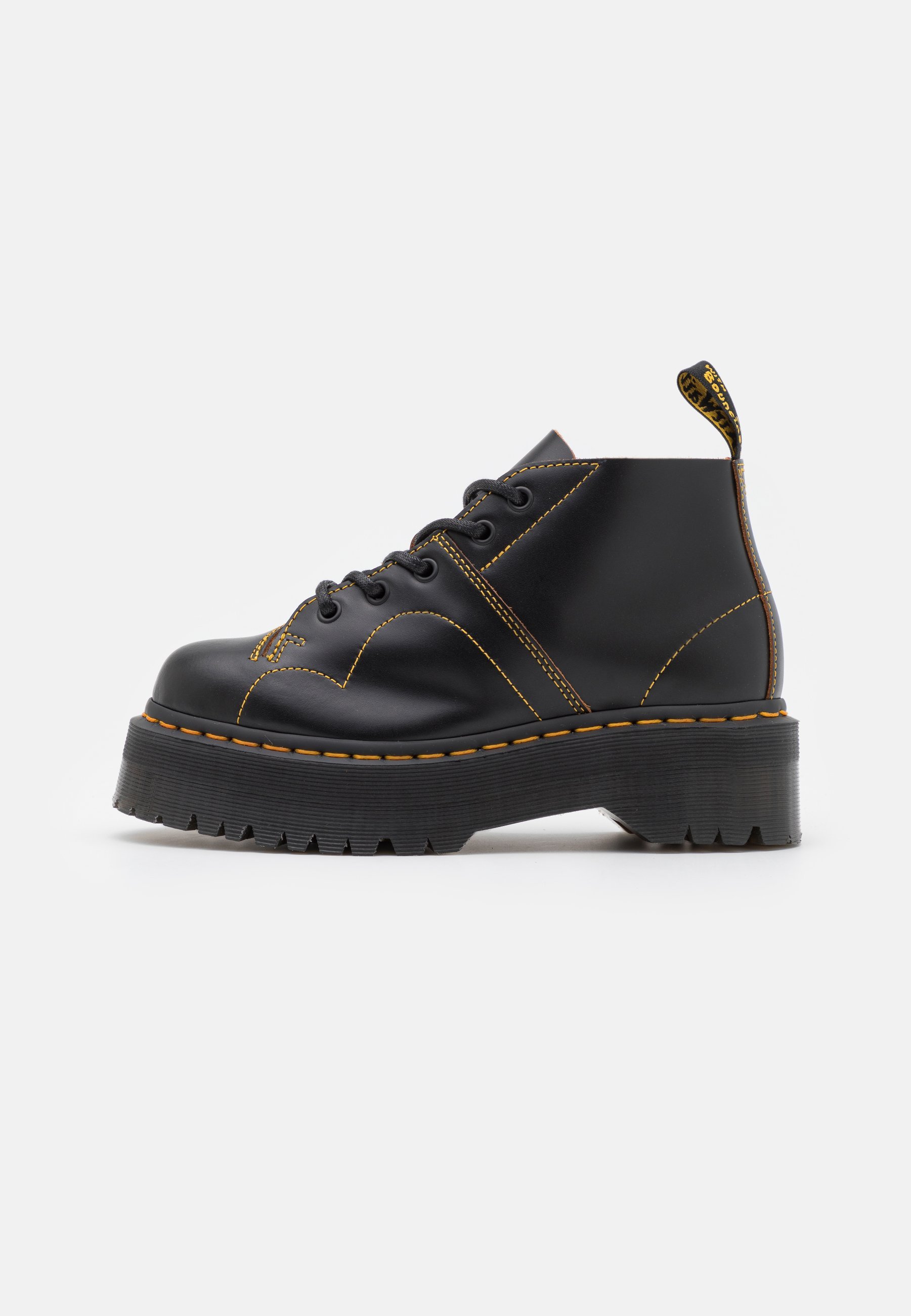 Dr. Martens CHURCH QUAD UNISEX - Aulinukai iki kulkšnių - juodi, lygaus stiliaus