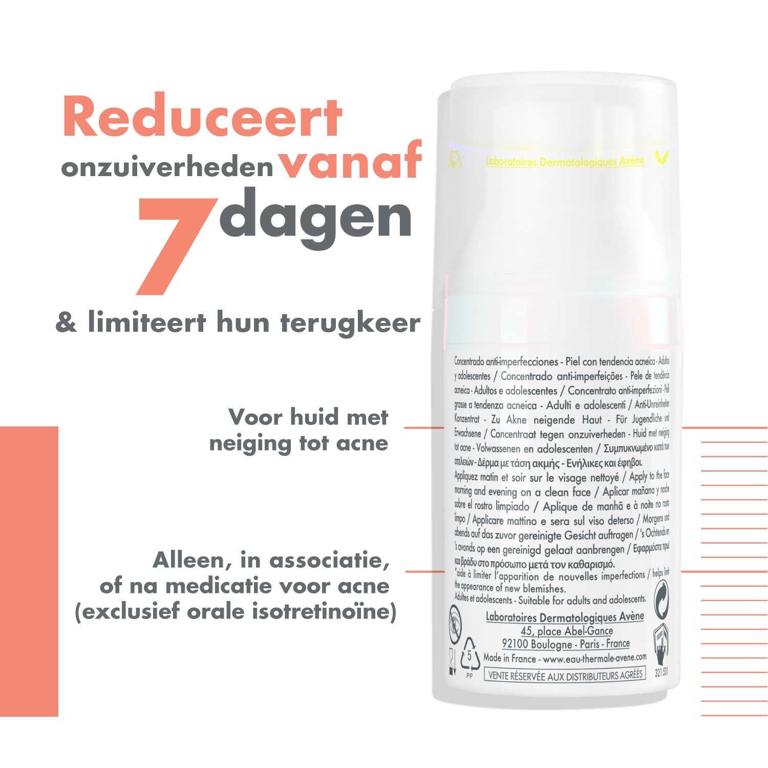 „Avène Anti-Blemish Care Cleanance Comedomed Anti-Blemish“ koncentratas – 30 ml