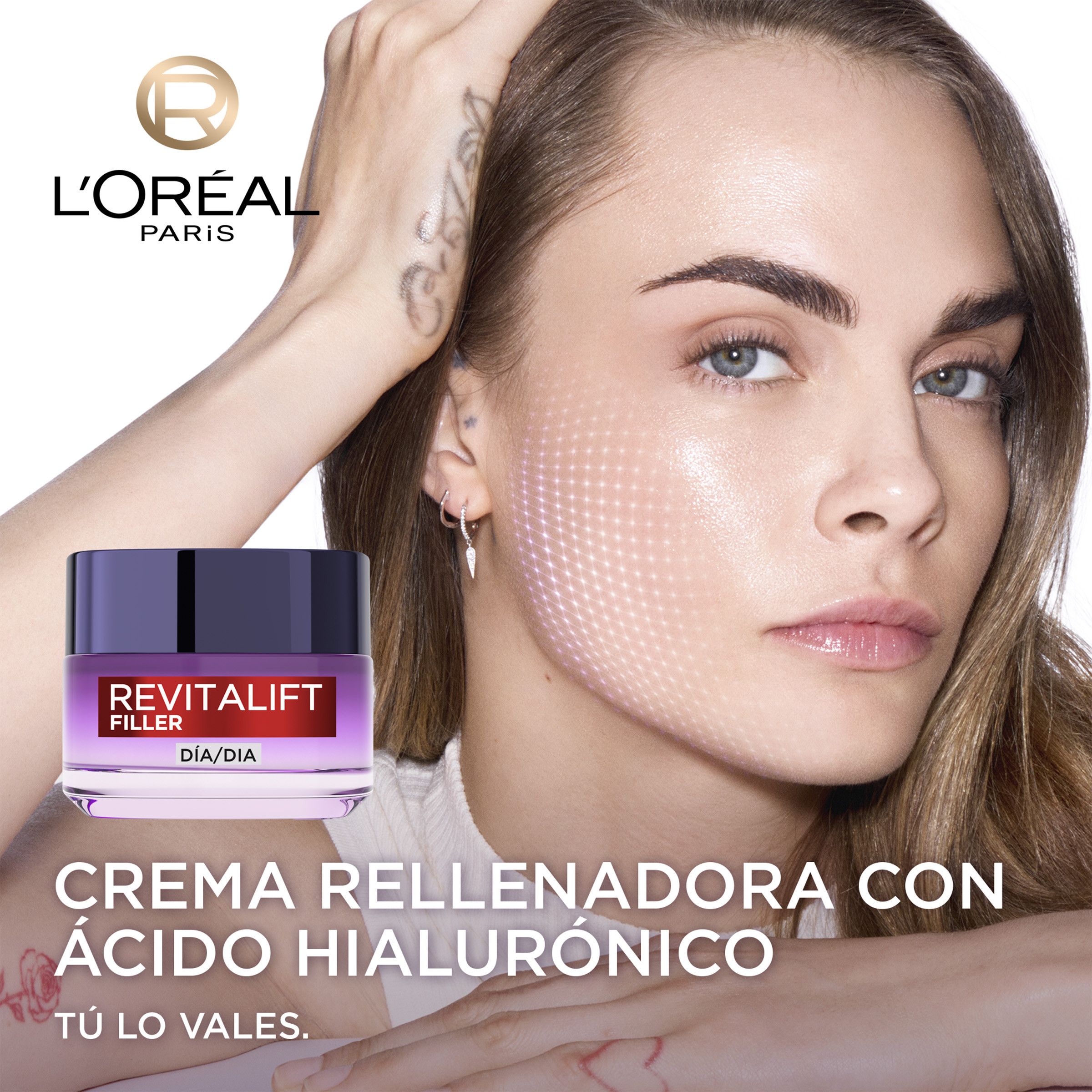 „Revitalift Filler HA“ apimties suteikiantis kremas nuo senėjimo Kremai nuo raukšlių ir senėjimo