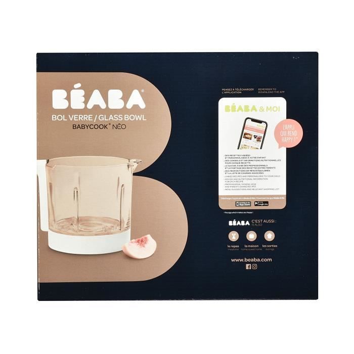 BEABA Babycook Neo glass bowl, White