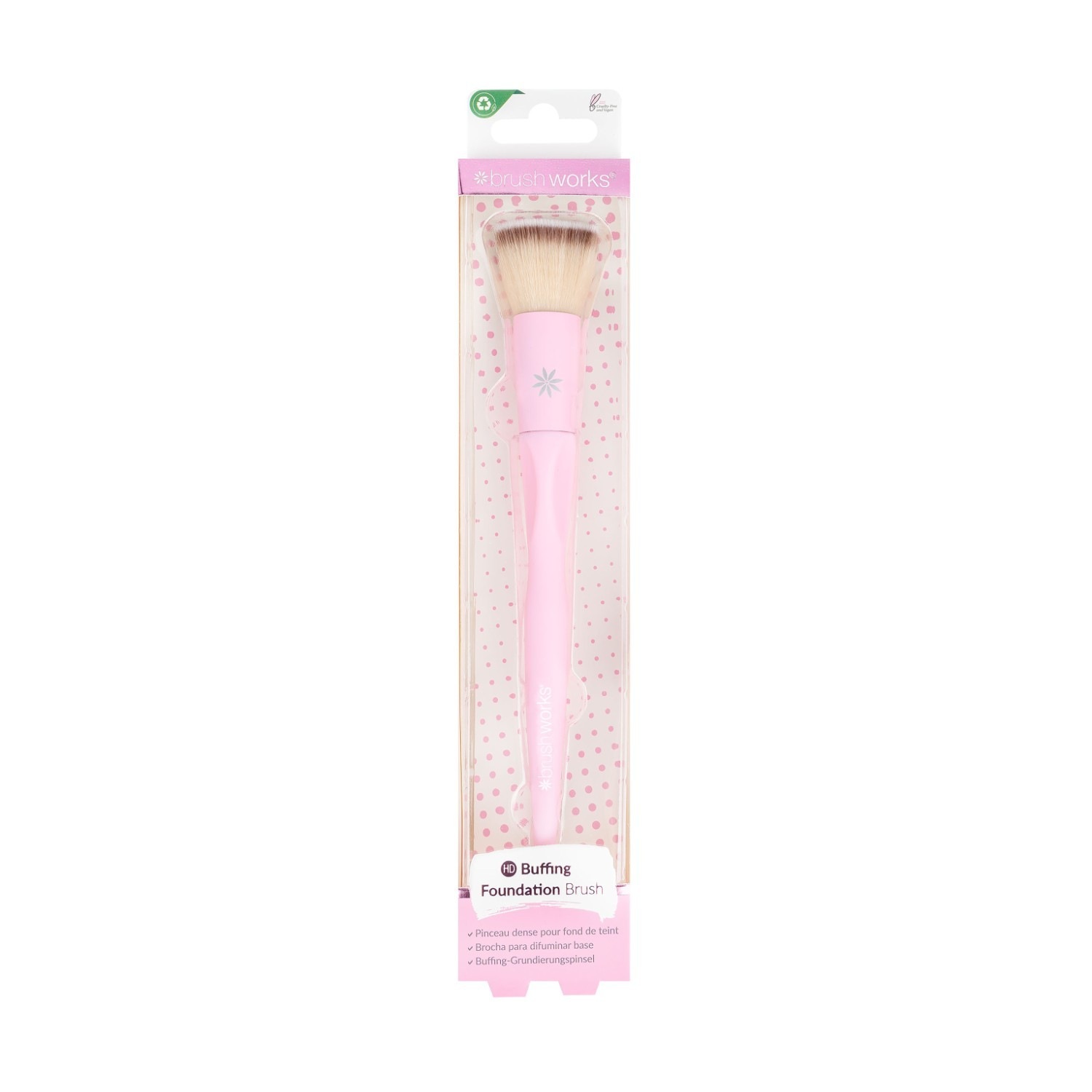 Brushworks Pinceau Fond de Teint HD Rose