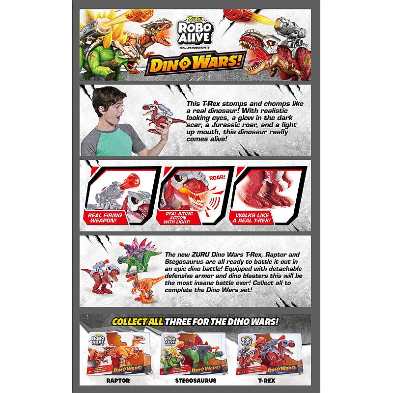Robo Alive Dino Wars T-rex, Robo Alive