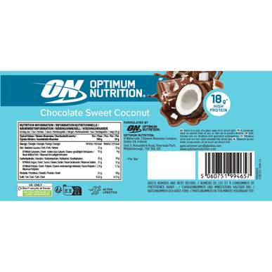 Optimum Nutrition Proteinová tyčinka s čokoládou a sladkým kokosem 59 g 59 g