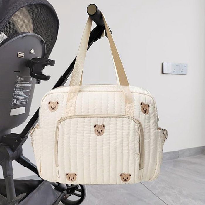 Mochila cambiador de gran capacidad - 35 x 10 x 28 cm - Bolso cambiador portátil y ligero - Con asa y correa para el hombro - Ideal para