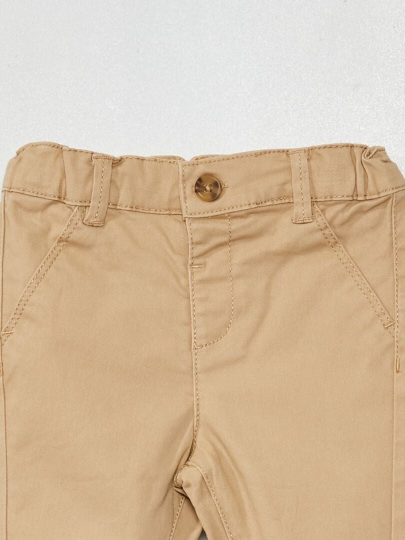 Effen chino's - BEIGE