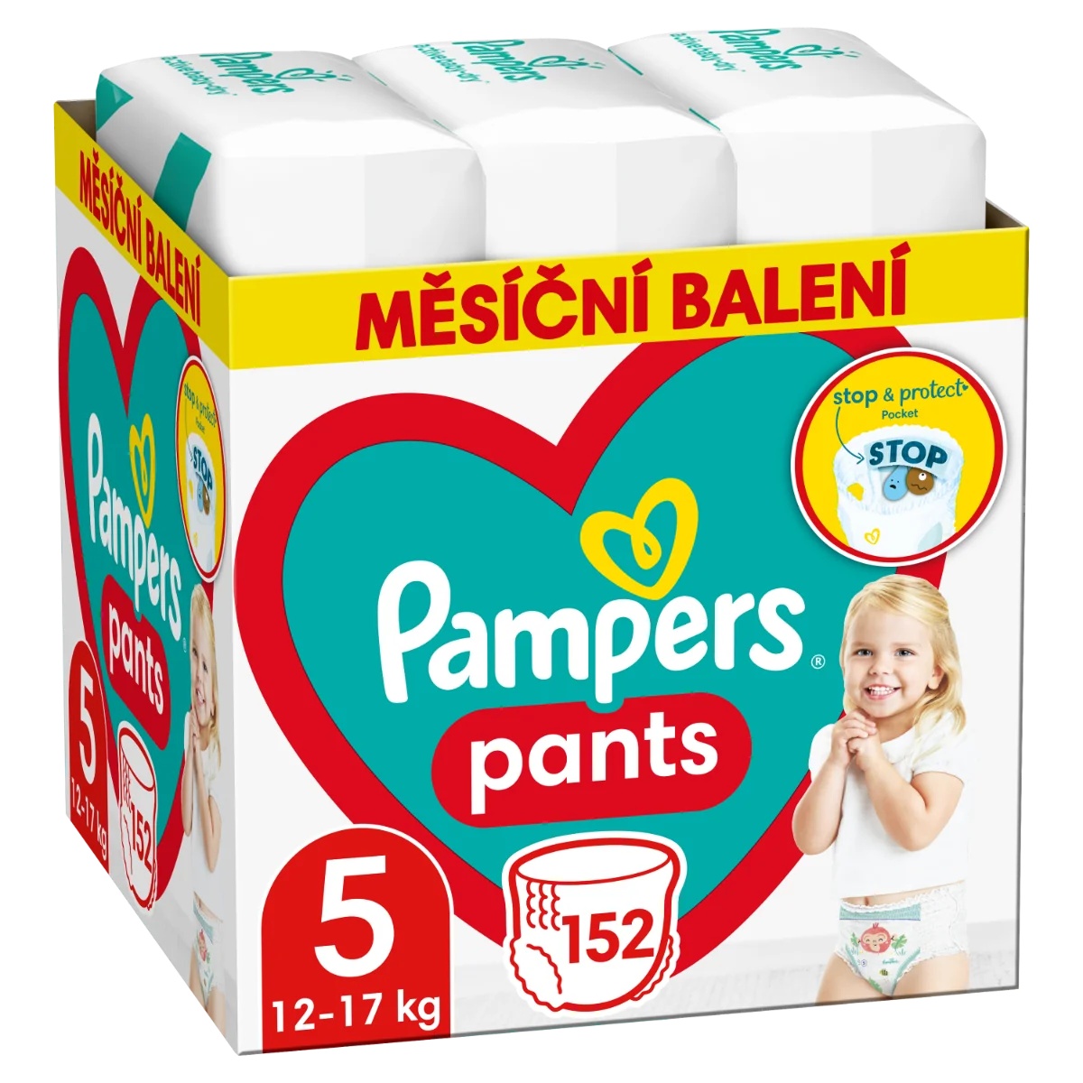 PAMPERS Pañales Pampers 5 x 152 12-17 kg