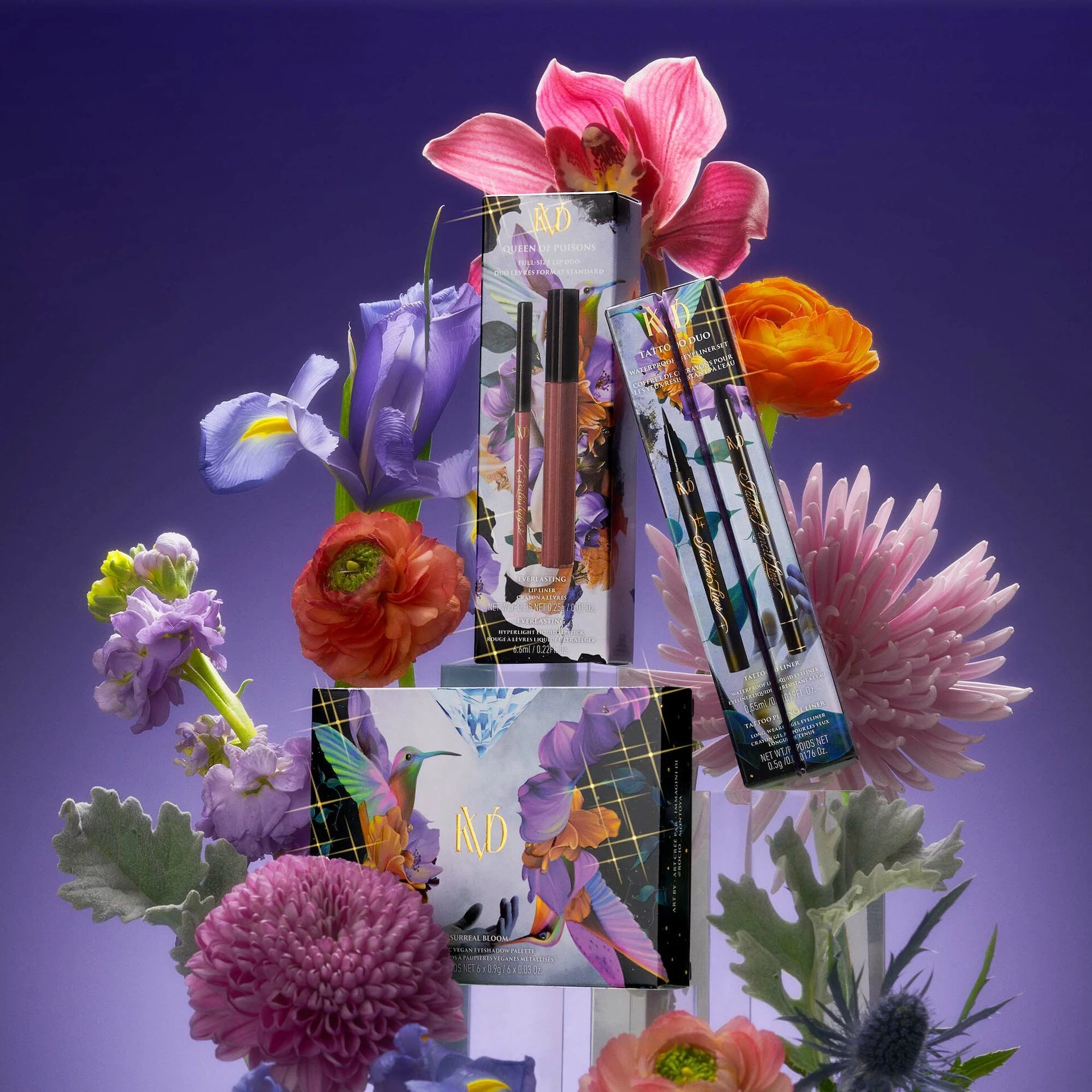 Limitált kiadású Surreal Bloom metál paletta - KVD