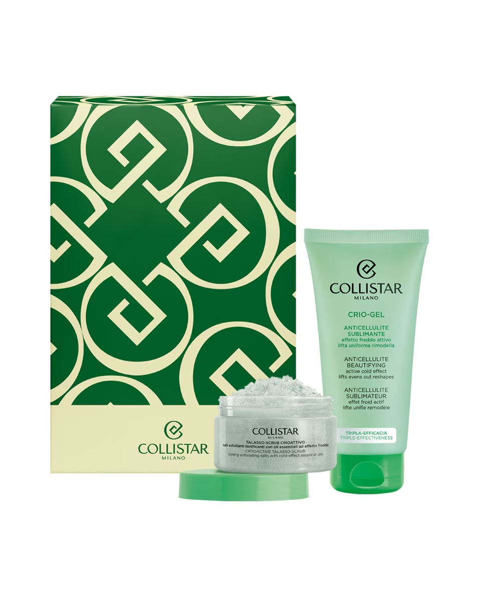 Set de corp COLLISTAR Cryo-Gel Anticelulitic Înfrumusețare Exfoliant Cryo-activ Talasso
