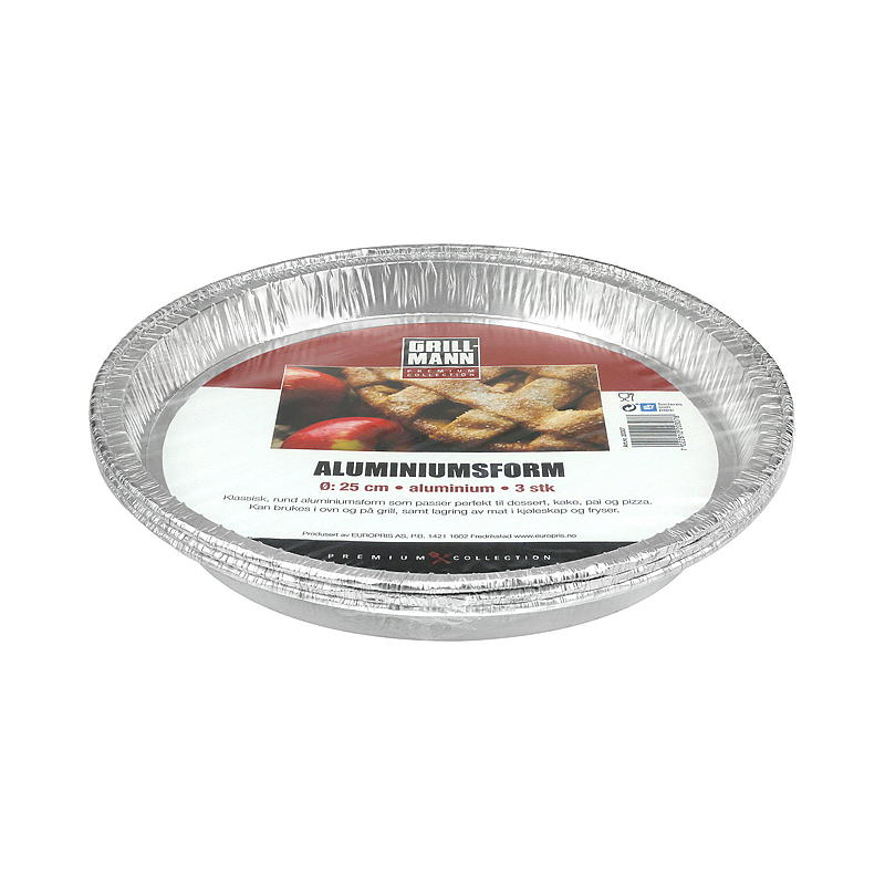 Molde para pasteles Grillman, paquete de 3 unidades, ø 25 cm