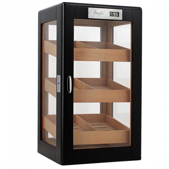Vitrina para puros Angelo con frontal de cristal