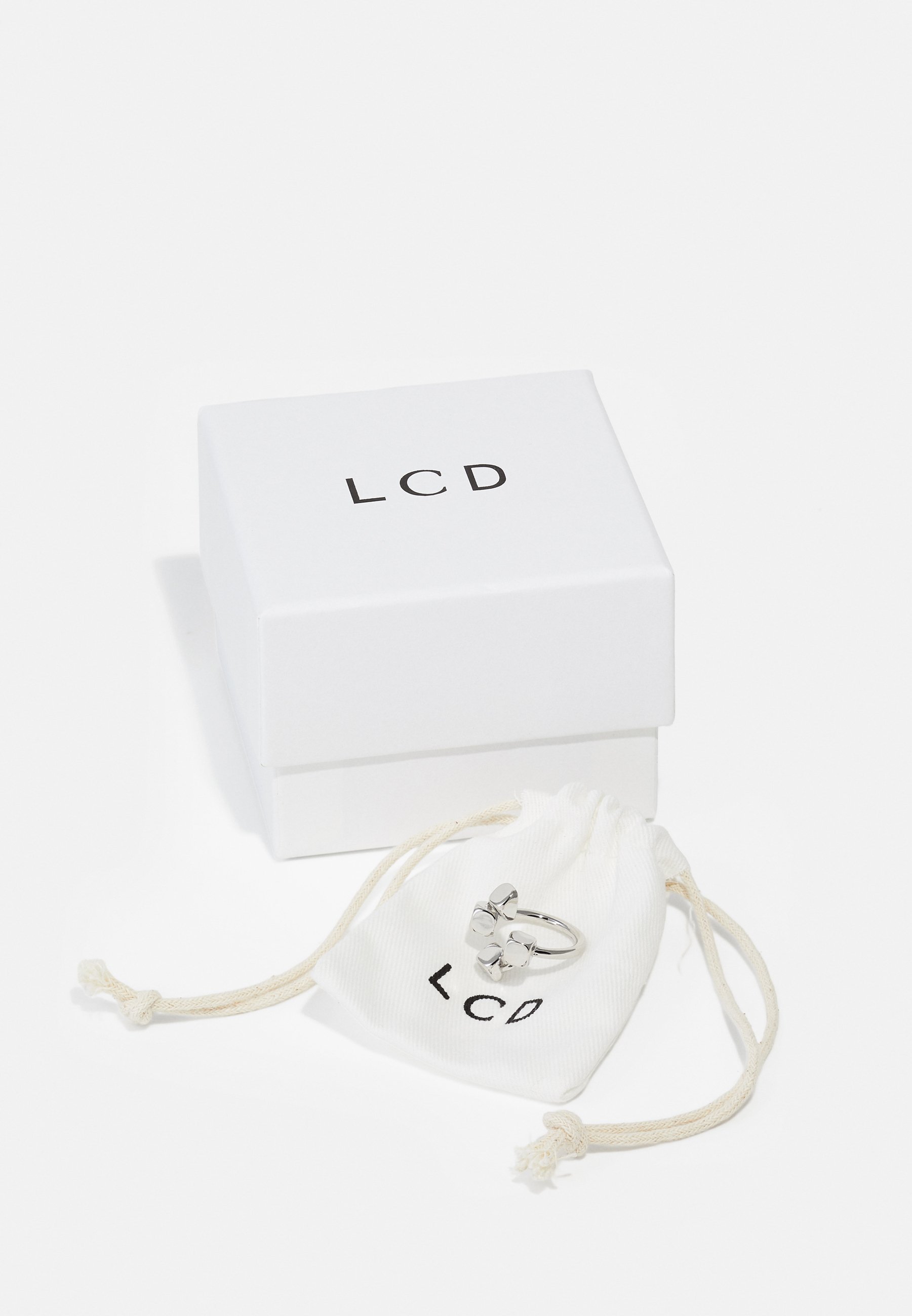 Lorette Colé Duprat QUADRI SQUARE SIDE UNISEX - Ring - silberfarben