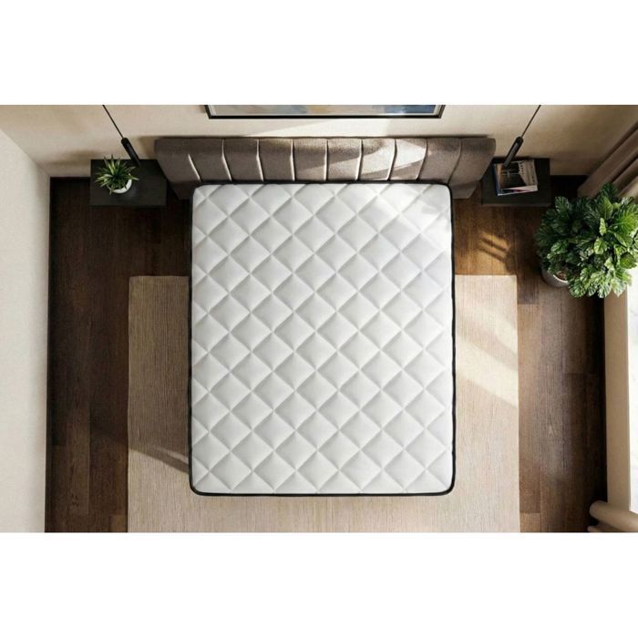 Suite 160x200 Muelles ensacados, espuma viscoelástica de 5 zonas, base de láminas dobles