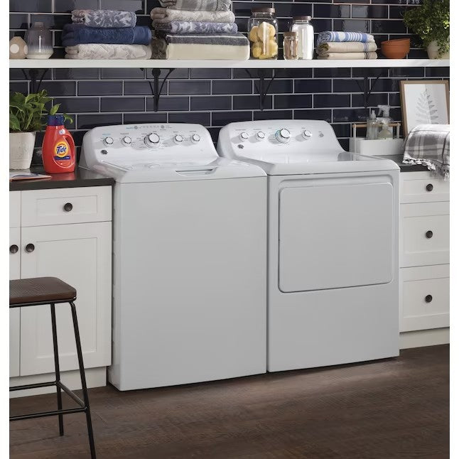 GE 7.2-cu ft Electric Dryer (White)