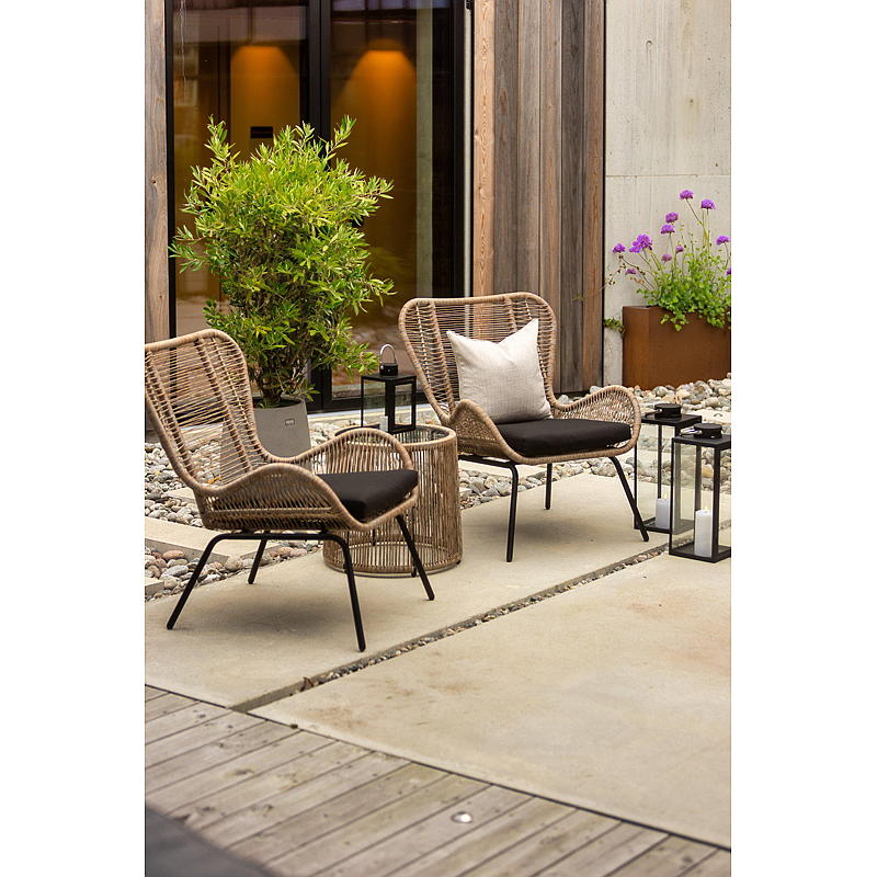 Set da salotto Home composto da 2 sedie e tavolo, Ishøj