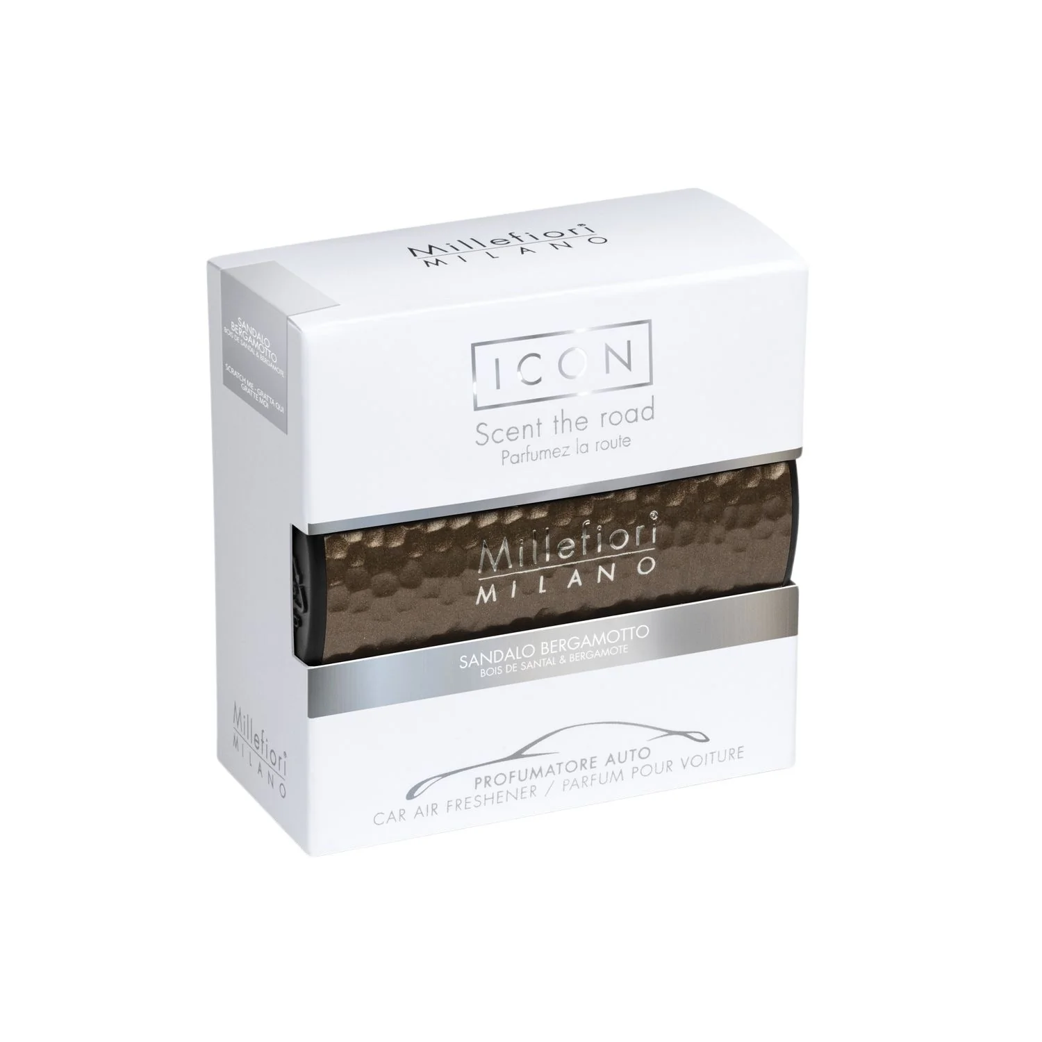 Car Air Freshener Icon Sandalo Bergamotto - Metal Shades - Profumo per Automobile