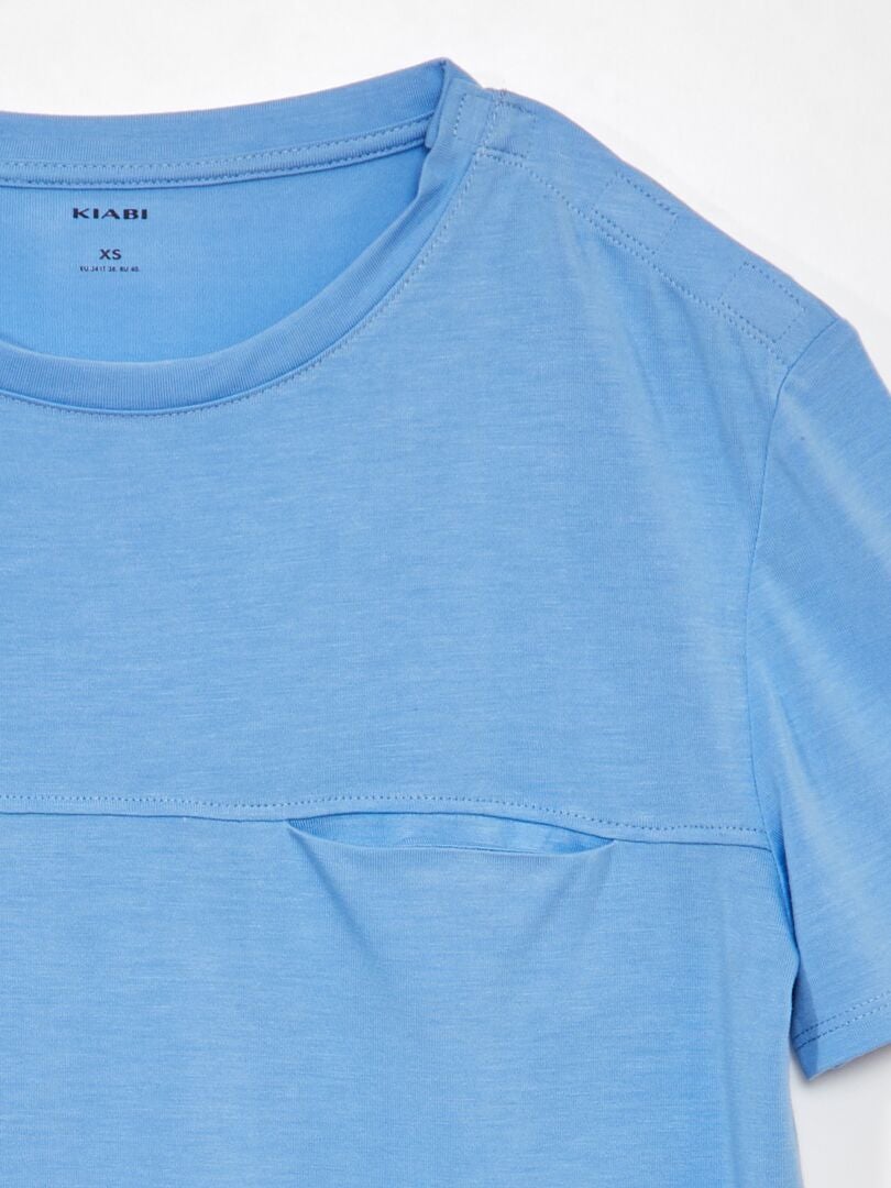 Camiseta de color liso - So Easy - AZUL