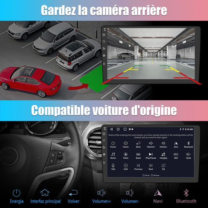 AWESAFE Autoradio Android 13 pour Citroen C4 C4L DS4 (2013-2017) avec 2Go+32Go 10''écran Tactile Carplay Android Auto GPS WiFi GPS