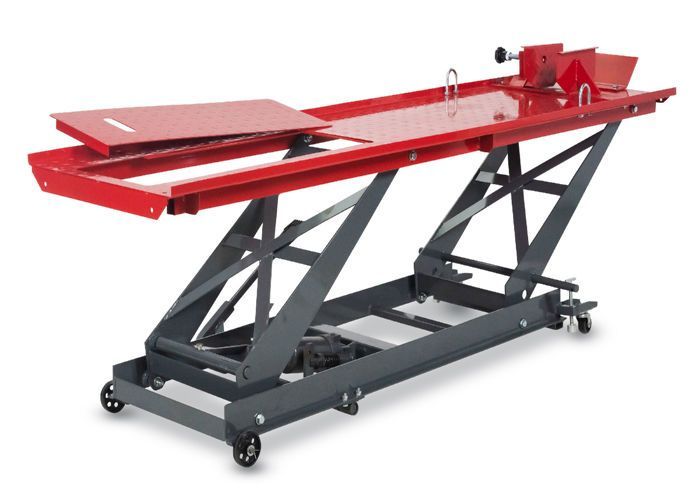 Mobile manual/mechanical motorcycle lift 450kg 2150x520 mm MW Tools TPSL420