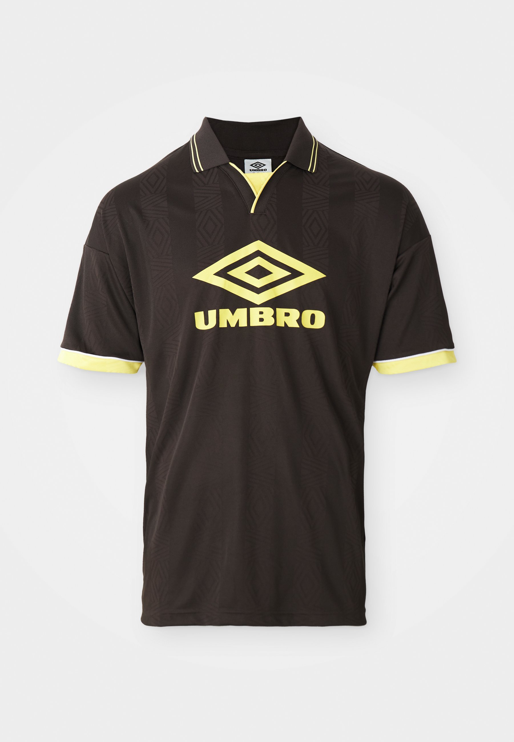 Polo Umbro BOXY FOOTBALL UNISEX - ganache/color oro crema/bianco brillante