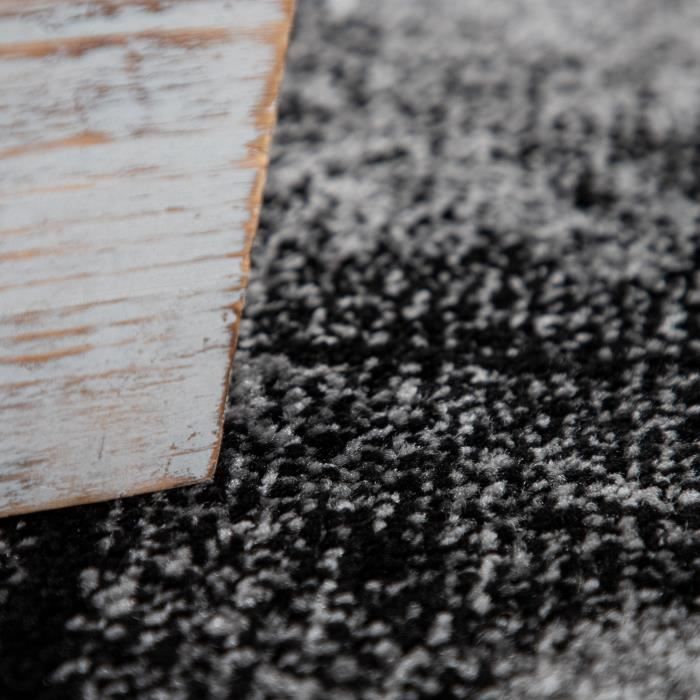 Paco Home Tapis De Salon Poils Ras Tapis Vintage Motif Abstrait Moderne Géométrique Gris 160x230 cm