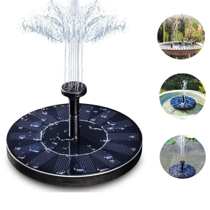 Pompe solari per fontane da giardino, kit pompa acqua con pannello solare monocristallino da 1,4 W per laghetto o fontana da giardino
