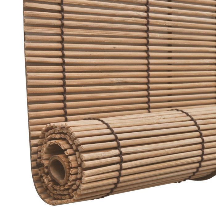 Brown bamboo roller blind 150 x 220 cm window curtain privacy shutter 4102150