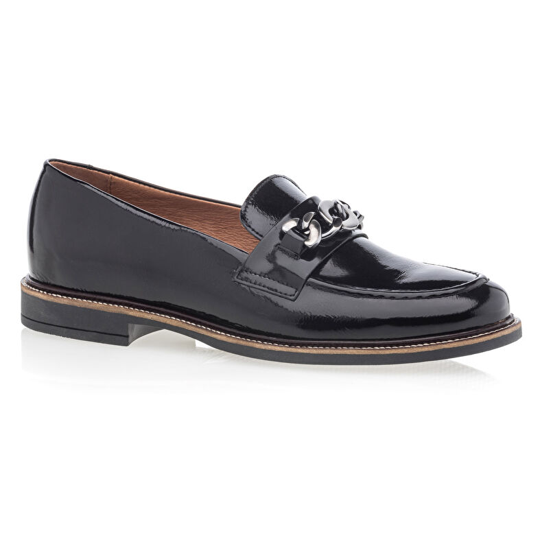 Svarte loafers/båtsko til dame