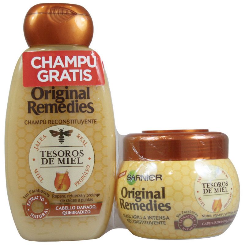 Original Remedies Honey Treasures Reconstituting Set za oštećenu kosu Šamponi