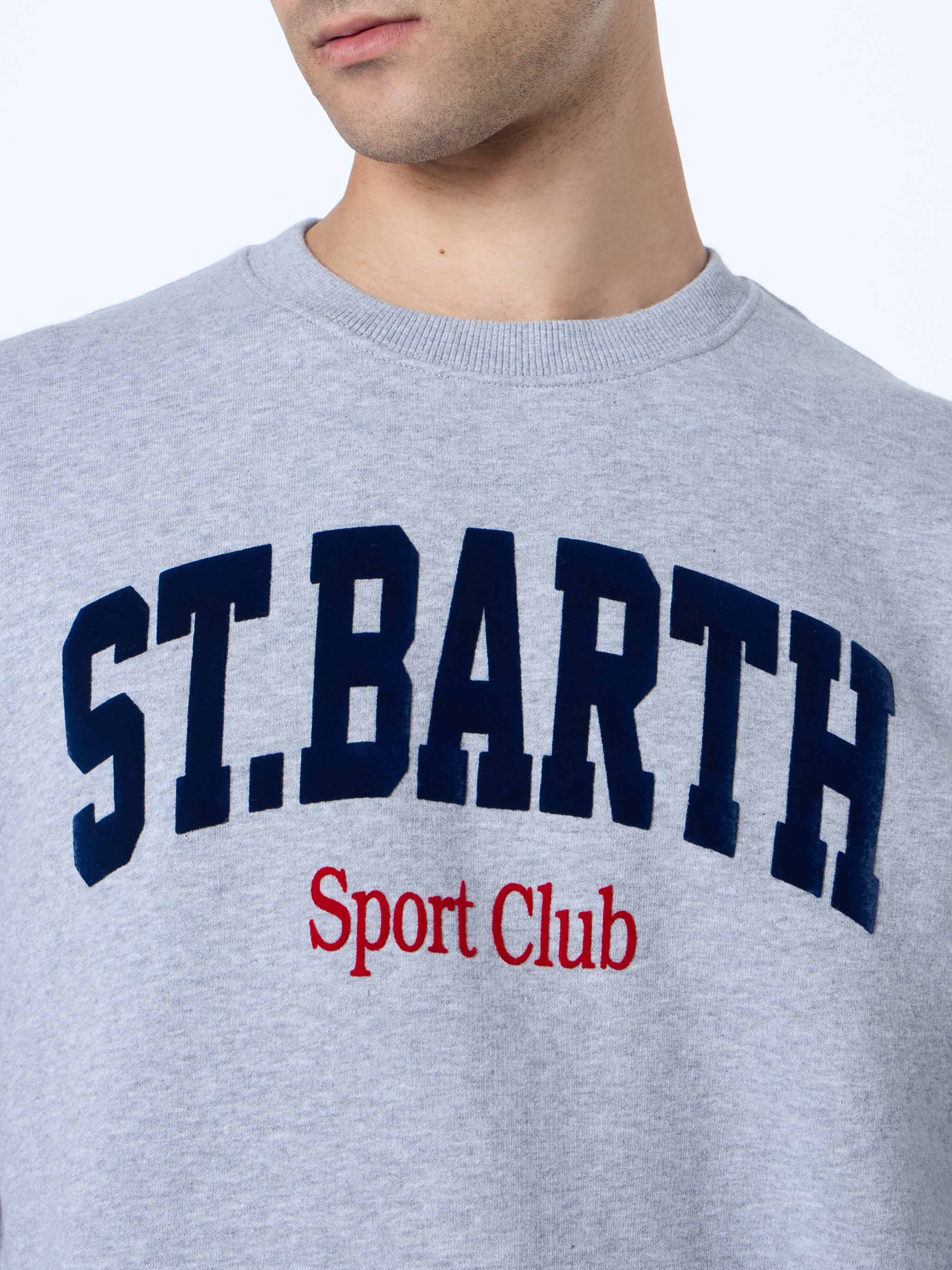 Soho St Barth Sport Herren-Sweatshirt in Graumeliert
